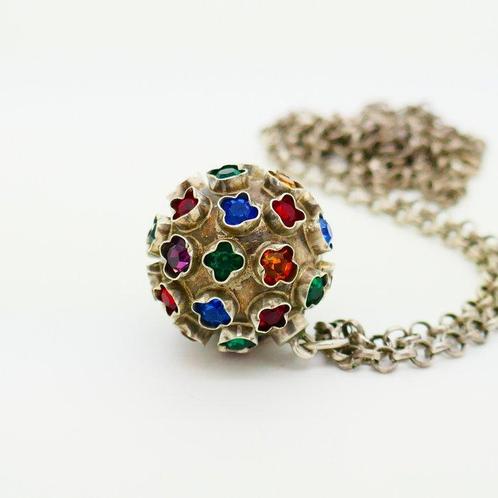 Zonder Minimumprijs - Ketting met hanger Zilver, Handtassen en Accessoires, Antieke sieraden