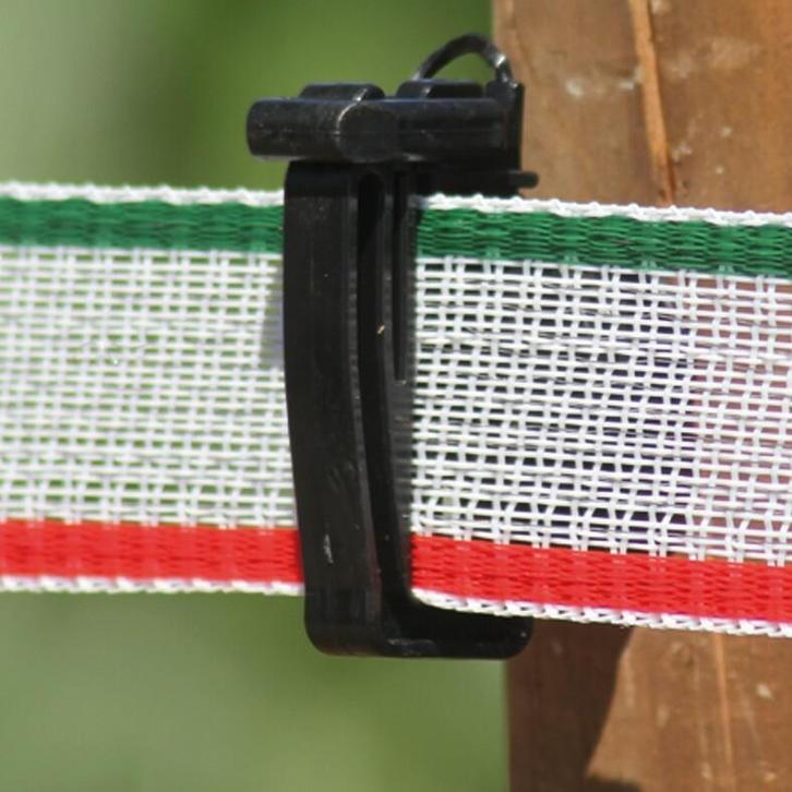 Koltec 40MM LINT WIT GROEN/ROOD 200mtr, Dieren en Toebehoren, Stalling en Weidegang