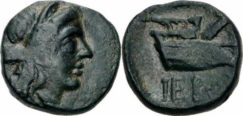 250-210 v Chr Knidos Karien Bronze 250-210 Bc Apollo Pror..., Timbres & Monnaies, Monnaies & Billets de banque | Collections, Envoi