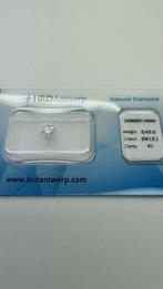 1 pcs Diamant  (Natuurlijk)  - 0.43 ct - E - P1 - HRD