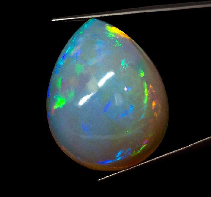 Zonder minimumprijs Opaal - 37.98 ct - Gem Report Antwerp, Handtassen en Accessoires, Edelstenen