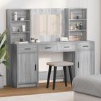 vidaXL Kaptafelset 3 pcs Grijs sonoma 78.5 x 41 x 135 cm, Huis en Inrichting, Verzenden, Nieuw