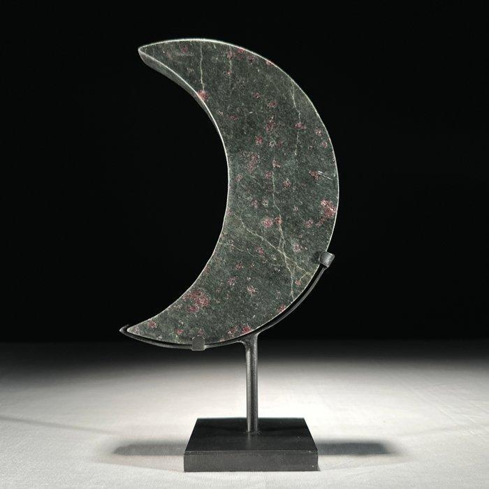 PRIX SANS RÉSERVE - Merveux Zoïsite Rubis En forme de lune, Antiek en Kunst, Kunst | Designobjecten