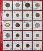 Lot mondial de 140 monnaies de 44 pays, plus 12 billets de