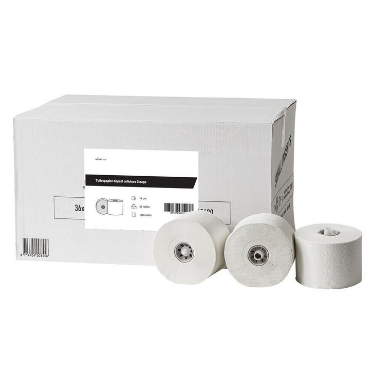Toiletpapier Doprollen | Cellulose (2-Laags) | Wit |, Zakelijke goederen, Horeca | Keukenapparatuur, Nieuw in verpakking, Verzenden