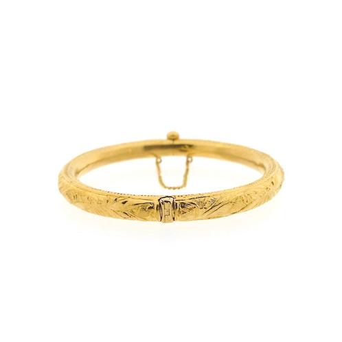 22 Krt. Surinaamse gouden slavenarmband | Ø 55 mm, Handtassen en Accessoires, Armbanden, Overige kleuren, Gebruikt, Goud, Ophalen of Verzenden