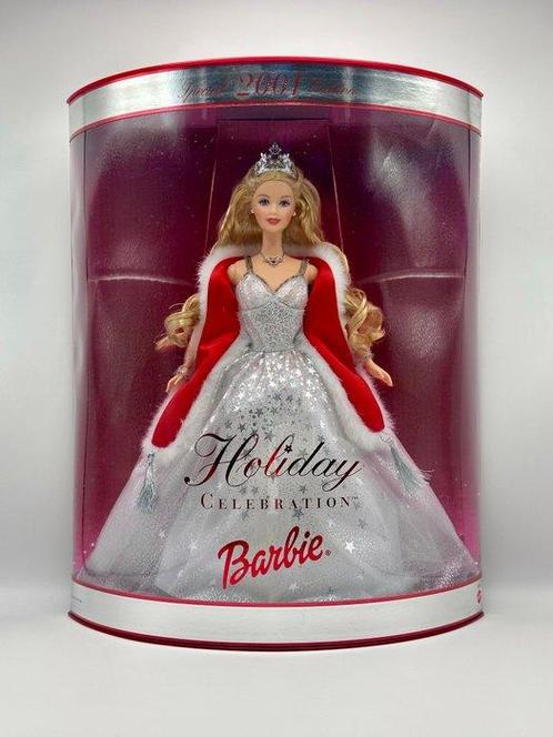 Mattel  - Poupée Barbie 2001 Barbie Holiday Celebration Doll, Antiek en Kunst, Antiek | Speelgoed