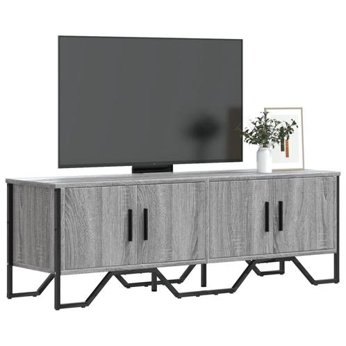 vidaXL Meuble TV sonoma gris 122x34x41 cm bois, Maison & Meubles, Armoires | Mobilier de télévision, Neuf, Envoi