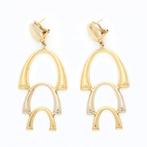 Boucles doreilles - 18 carats Or blanc, Or jaune, Handtassen en Accessoires, Oorbellen, Nieuw