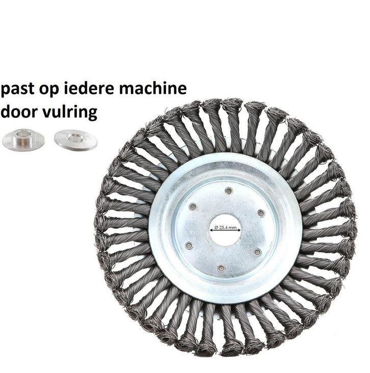 Universele Onkruidborstel - 15 CM - Maximale Toerental, Tuin en Terras, Hand-tuingereedschap, Nieuw