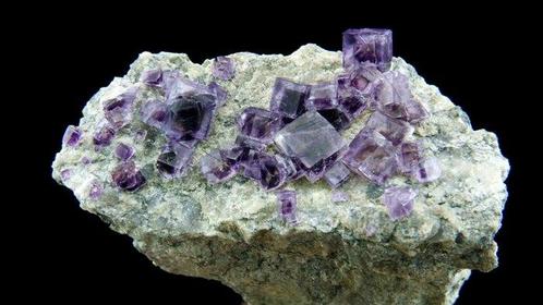 Fluoriet (phantom) - Saint-Péray, Ardèche, Frankrijk -, Verzamelen, Mineralen en Fossielen