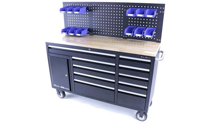 TM 158 cm 10 Laden Werkbank met Deur en Achterwand, Auto diversen, Autogereedschap, Verzenden