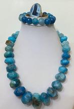 Agate Azul de Brazil Natural (1775 ct), Très rare, haute, Verzamelen