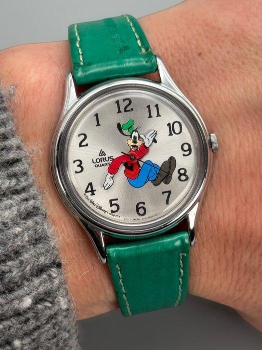 Lorus (Seiko) - 1980s Backwards Goofy Dial - V516-6A08 -, Verzamelen, Disney