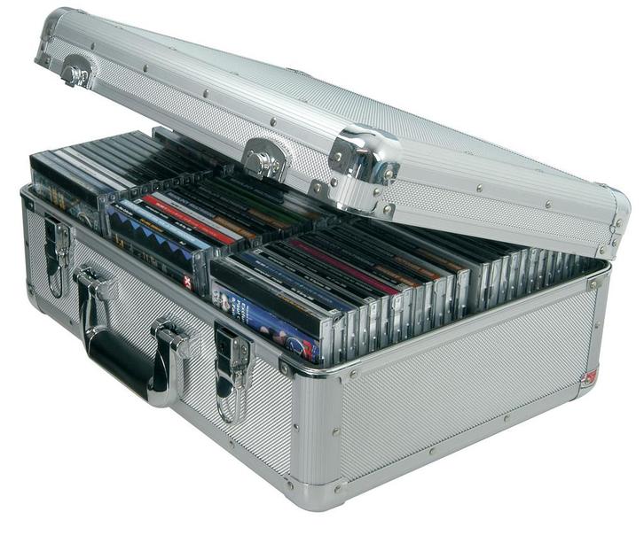 Aluminium CD Koffer 80 Cds, Muziek en Instrumenten, Behuizingen en Koffers