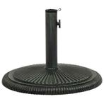 Groene Parasolvoet Gietijzer | Retour Deal met Bloemenmotief, Tuin en Terras, Verzenden, Nieuw, Minder dan 1 meter, Parasolvoet