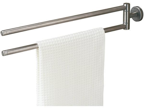 Veiling - handdoekrek 2 raming draaibaar rvs, Maison & Meubles, Salle de bain | Linge de bain & Accessoires
