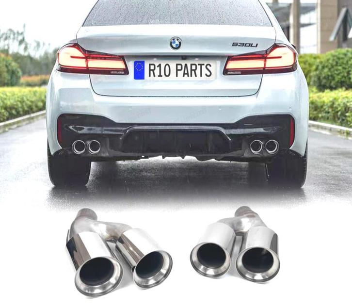EMBOUTS D´ÉCHAPPEMENT BMW G30 G31 20- LOOK M5 CHROMÉ, Auto-onderdelen, Uitlaatsystemen, Verzenden