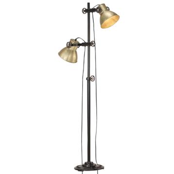 vidaXL Vloerlamp met 2 lampenkappen E27 gietijzer, Verzenden