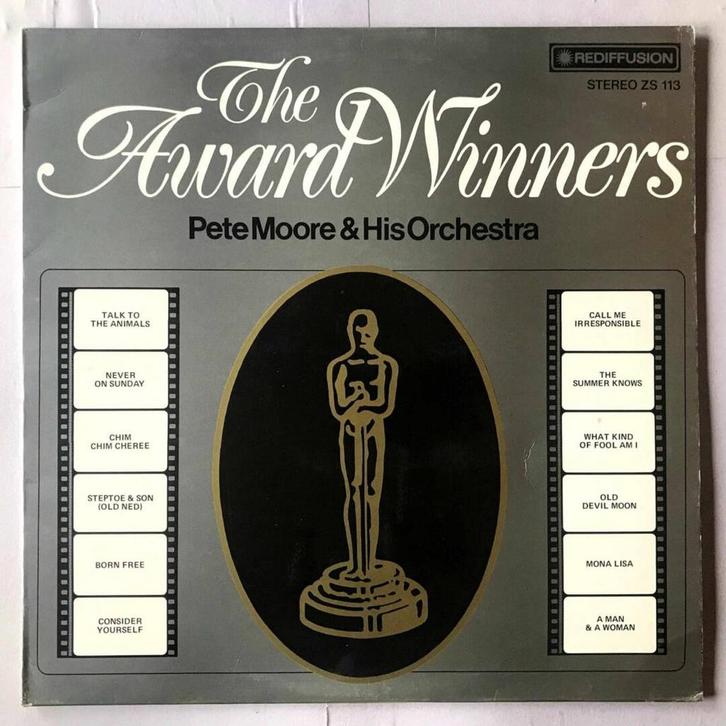 Pete Moore & His Orchestra – The Award Winners (1-12-Vinyl-, CD & DVD, Vinyles | Musiques de film & Bandes son, Enlèvement ou Envoi