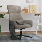 vidaXL Relaxstoel fluweel lichtgrijs, Huis en Inrichting, Fauteuils, Verzenden, Nieuw