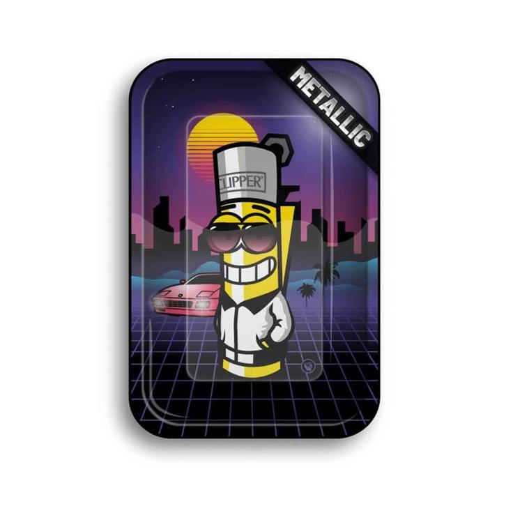 Rolling Tray - Clipperman Retrowave, Verzamelen, Rookartikelen, Aanstekers en Luciferdoosjes, Nieuw, Verzenden