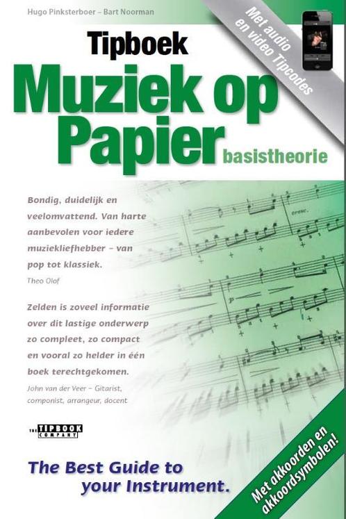 Tipboek  -   Muziek op papier 9789087670207, Livres, Musique, Envoi