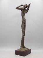 sculptuur, Violinist - 38.5 cm - Brons, Antiquités & Art, Antiquités | Céramique & Poterie