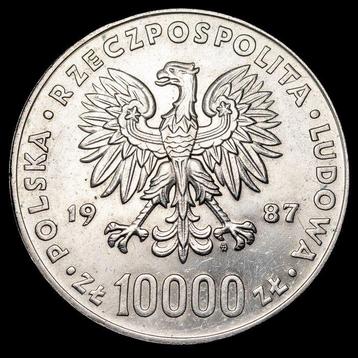 Polen. 10000 Zotych 1987 - Juan Pablo II (Zonder, Timbres & Monnaies