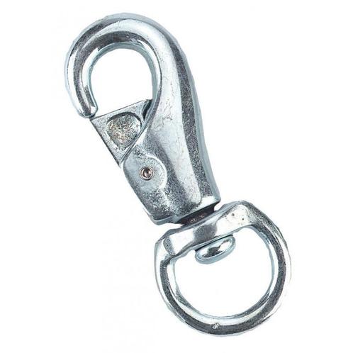 Karabijnhaak met wartel, rond - verzinkt, 1 st. verpakt -, Dieren en Toebehoren, Paarden en Pony's | Overige Paardenspullen, Nieuw