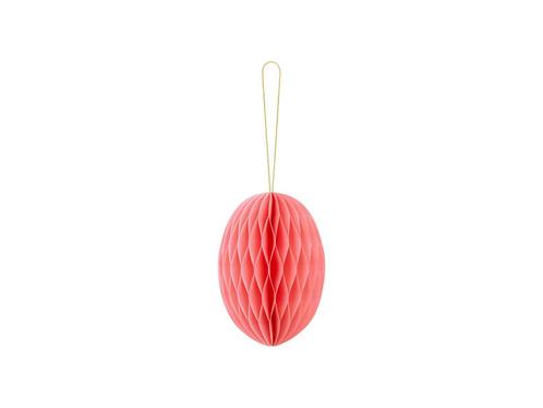 Roze Honeycomb Paasei 12cm, Hobby en Vrije tijd, Feestartikelen, Nieuw, Verzenden