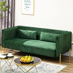 3-zitsbank - Luxe Sofas - Fluweelbekleding - Groen, Huis en Inrichting, Ophalen of Verzenden, Nieuw, Stof, Modern