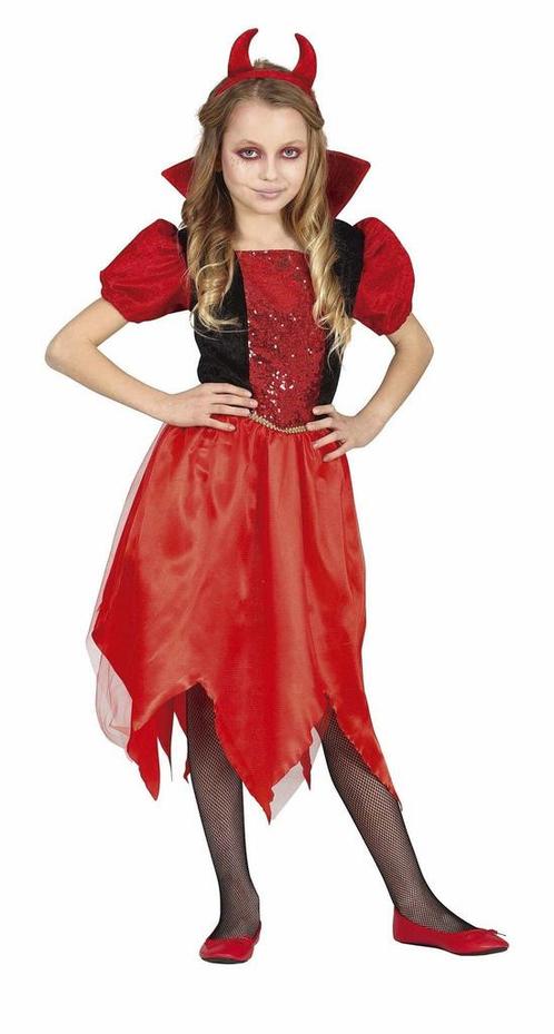 Duivel Halloween Kostuum Meisje, Hobby en Vrije tijd, Feestartikelen, Nieuw, Verzenden