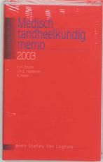 Medisch Tandheelkundig Memo 2003 9789031336791 H.H. Bruins, Boeken, Verzenden, Gelezen, H.H. Bruins