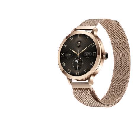 Tweedekans | Golden Sound AMOLED Smartwatch Dames - 3 extra, Handtassen en Accessoires, Smartwatches, Ophalen of Verzenden