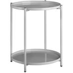 tectake Bijzettafel Oxford 45,5x45,5x53cm - grijs, Huis en Inrichting, Verzenden, Nieuw