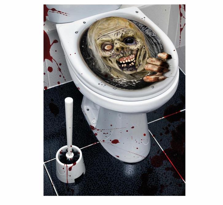 Halloween Decoratie Wc Zombie, Hobby en Vrije tijd, Feestartikelen, Nieuw, Verzenden