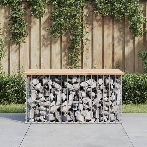 vidaXL Tuinbank Schanskorfontwerp 83x44x42 cm massief, Tuin en Terras, Tuinsets en Loungesets, Nieuw, Verzenden