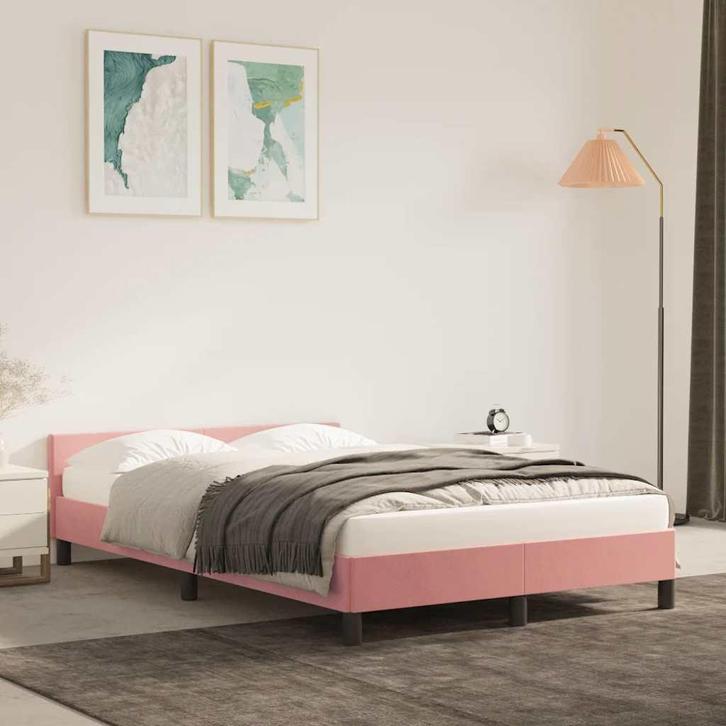 vidaXL Bedframe met hoofdeinde zonder matras 120x200 cm, Maison & Meubles, Chambre à coucher | Lits, Envoi