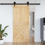 vidaXL Deur NARVIK 100x210 cm massief grenenhout, Verzenden, Nieuw