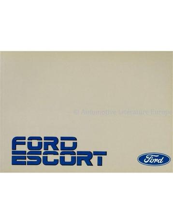 1987 FORD ESCORT INSTRUCTIEBOEKJE NEDERLANDS, Autos : Divers, Modes d'emploi & Notices d'utilisation