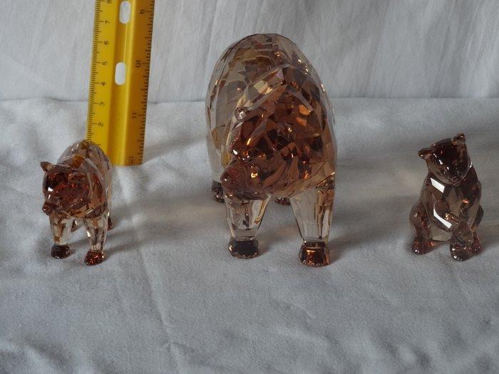 Swarovski - Figuur - Tre orsi di cristallo-grizzly (3) -, Antiek en Kunst, Curiosa en Brocante