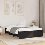vidaXL Bedframe bewerkt hout zwart 140x200 cm, Huis en Inrichting, Slaapkamer | Bedden, Verzenden, Nieuw