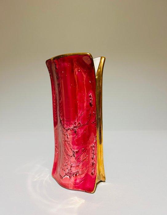 Lazeyras -France – Pink & Gold – Mid 20th Century - Bloempot, Antiek en Kunst, Curiosa en Brocante