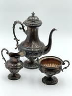 Koffieservies (3) - Verzilverd - Gedateerd 1902, Antiek en Kunst