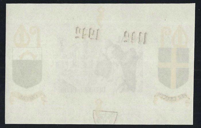 België 1942 - Blokje Orval Ongetand verschoven Gotische, Timbres & Monnaies, Timbres | Europe | Belgique