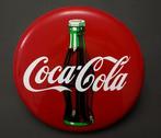 Coca Cola - Cartel Letrero Publicitario Boton Coca Cola 1990