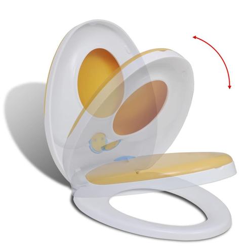 vidaXL Toiletbril voor volwassenen/kinderen soft-close wit, Doe-het-zelf en Bouw, Sanitair, Nieuw, Verzenden