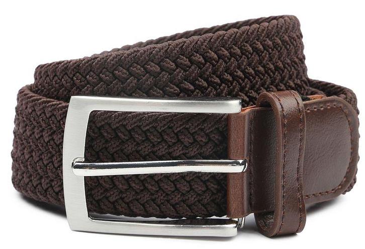 Suitable Geweven Riem Bruin maat 105 Heren, Kleding | Heren, Riemen en Ceintuurs, Echt leder, Bruin, Nieuw, Riem of Ceintuur, Verzenden