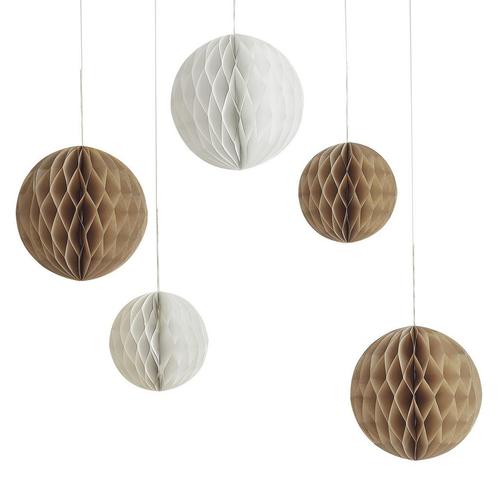 Babyshower Honeycombs 5st, Hobby en Vrije tijd, Feestartikelen, Nieuw, Verzenden